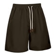 thumbnail image 4 of YANGXINX Men's Casual Shorts Summer Lightweight Drawstring Elastic Waist Joggers with Pockets Breathable Outdoor Athletic Relaxed Fit Clothes, 4 of 9