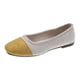 thumbnail image 1 of Zapatos Casuales Planos para las Mujeres Color-Bloque Dedo Redondo Boca Poco Profunda Deslizamiento en Zapatillas de Lienzo Primavera, Zapatos de Lienzo para las Mujeres, 1 of 8