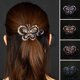 thumbnail image 1 of Pinza para el pelo con mariposas de diamantes de imitación, 3 garras, elegante y de lujo, para decoración de peinados, antideslizante, con forma de pico de pato, accesorios para el cabello de moda., 1 of 8