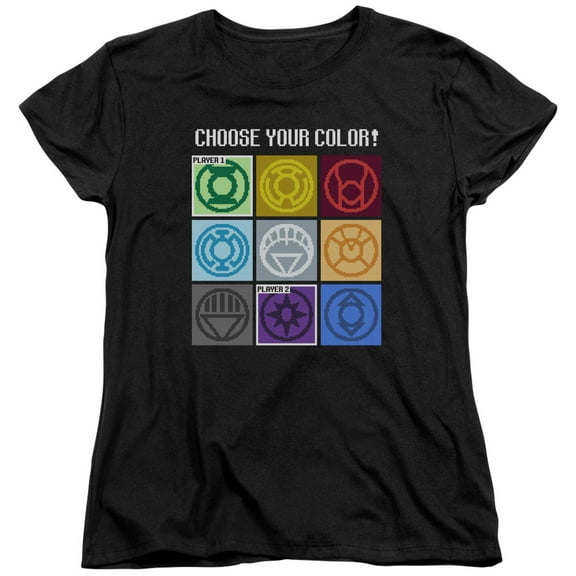 DC Comics Choose Your Color S/S Women's T-Shirt Black
