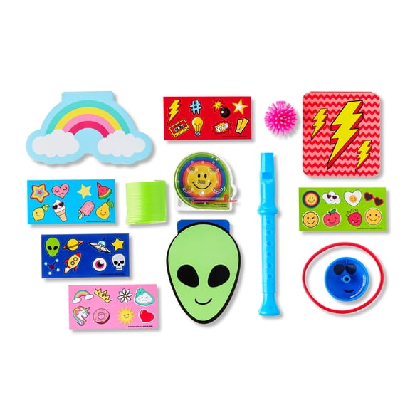 Multicolor Party Favors Value Bag, 88 Pieces, by Way To Celebrate