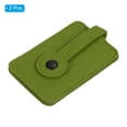 thumbnail image 3 of Felt Pull out Key Case Car Key Organize Pouch with Drawstring for Home Office Car Key, Olive, 2 Pack, 3 of 5