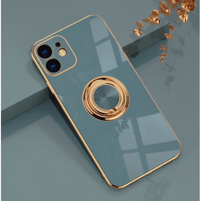 Phone Case for Iphone 14 15 plus pro max Finger Ring Bracket Car Magnetic Absorber Phone Case