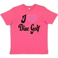 thumbnail image 3 of Inktastic I Love Disc Golf Youth T-Shirt, 3 of 5