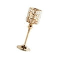 thumbnail image 1 of Crystal Candle Holder Candelabra Party Centerpiece Candlestick Home Decor M Gold, 1 of 9