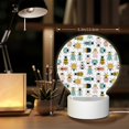 thumbnail image 6 of Salouo Colorful Insects for Round Acrylic Night Light - Acrylic Sheets with LED Light Lamp Base - Decorative Night Lamp for Restaurant Bar Cafe Shop Room Decoration, 6 of 9