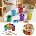 thumbnail image 2 of Education Puzzle Toy Sorting and Counting for Toddlers Montessori Color and Stack Trays Learning, 2 of 8