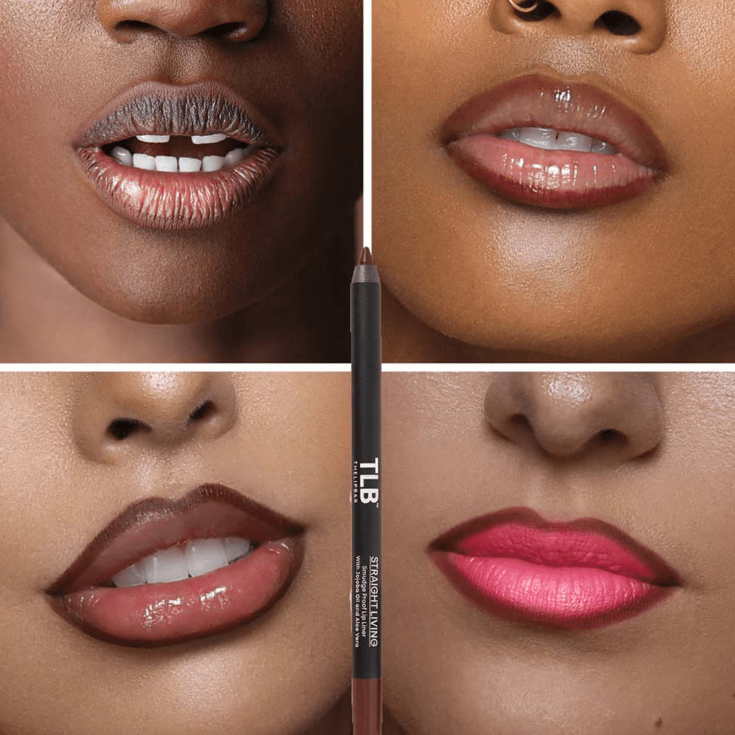 The Lip Bar Vegan Straight Line Lip Liner, Straight Living, 0.04 oz, 1 Count