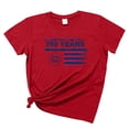 thumbnail image 5 of TOWED22 4th of July Outfits for Women USA Patriotic Shirts for Women Short Sleeve Shirts American Flag Summer Tops(Red,M), 5 of 8