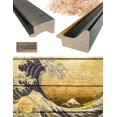thumbnail image 5 of DECORARTS - The Great Wave off Kanagawa on Vintage Wooden Background. Giclee Prints on Acid Free Cotton Canvas Matching with Solid Wood Frames. Total Size w/Frame: 26.6x18.6", Ready to Hang., 5 of 6