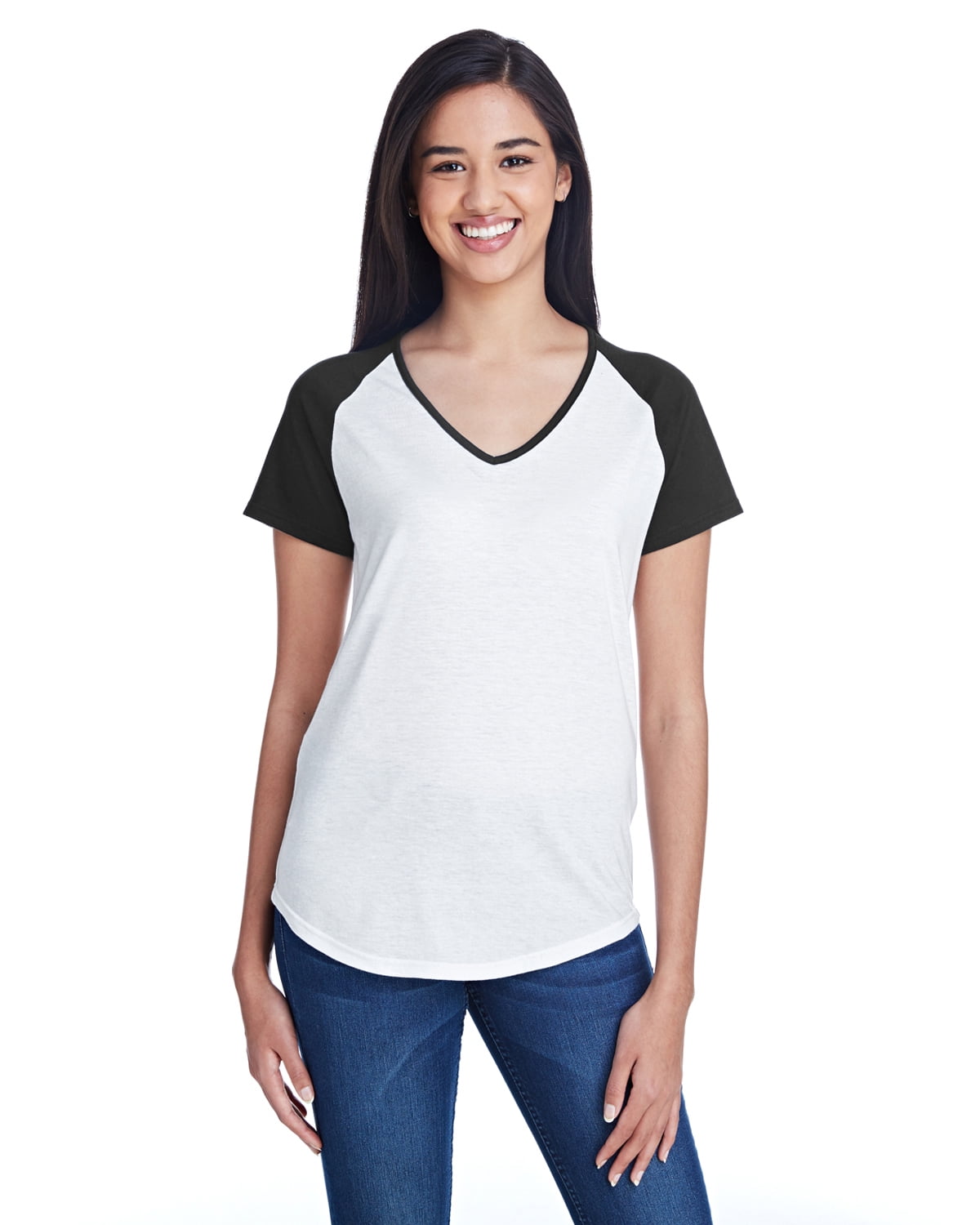 Womens Tri-Blend Raglan T-Shirt 