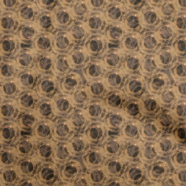 oneOone Rayon Tawny Brown Fabric Abstracts Sewing Material Print Fabric By The Yard 56 Inch Wide