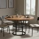 thumbnail image 4 of Yeshouse Mesa de comedor redonda de 120 cm para 4-6 personas, con estante de almacenamiento y marco de metal resistente, ideal para cocina, sala, apartamento y oficina, 4 of 8