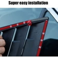 thumbnail image 5 of Paquete de 2 persianas laterales traseras de fibra de carbono ABS estilo Racing para Nissan Altima 2019 2020 2021 2022 (fibra de carbono negra), 5 of 5
