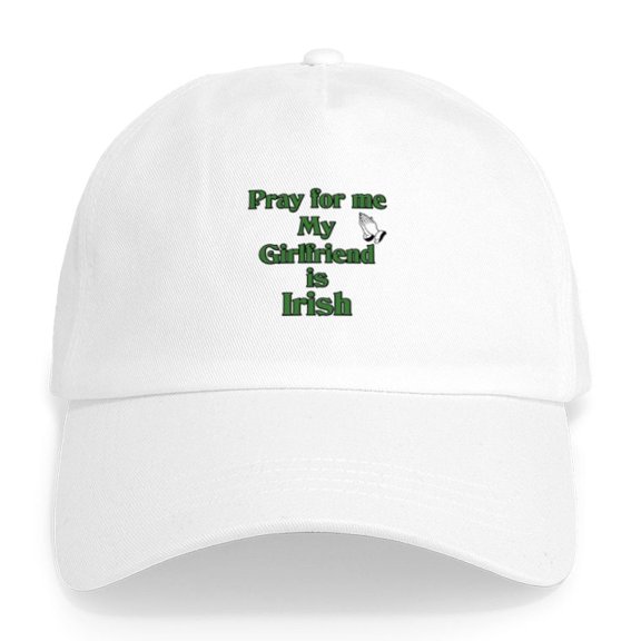 CafePress - Pray For Me My Girlfriend Is Cap - Adjustable 100% Brushed Unisex Casual Cotton Baseball Cap, Beige, 1