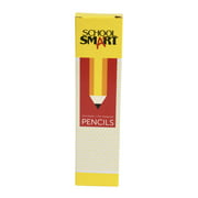 School Smart No 2 Pre-Sharpened Pencils with Erasers, Pack of 12
