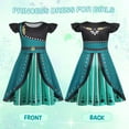 thumbnail image 4 of Benylion Ice Princess Dress Up with accessories for Girls Birthday Party Outfits 1-2T Halloween Costumes for Kids Cosplay Princess Costume, 4 of 7