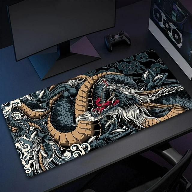 PC HD Custom Print New Mousepad Japan Art Great Waves Rubber Mouse Pad Lock Edge Playmat XXL Non-Slip Office Computer Mice Pads