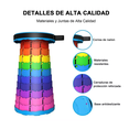 thumbnail image 2 of Banco Retráctil Taburete Plegable Portátil Telescópic Correa Sky Blue Rainbow MULTICOLOR, 2 of 5