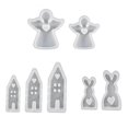 thumbnail image 1 of 7PCS DIY Home House Rabbit Angle Candle Silicone Mold Love House Shape Cake Chocolate Silicone Aromatherapy Home Decor, 1 of 5