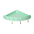 thumbnail image 1 of Corner Shelf Holder, 3 Hook Wall Mount, Traceless Adhesive, Rustproof Metal, For Bathroom Vanity, Storage Shelf, Over-the-Toilet Organizer, Kitchen Utility Rack, Small Space Solution, Wall D, 1 of 7