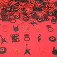 thumbnail image 2 of Rock and Roll Confetti, Rock and Roll Party Decorations, Rock and Roll Ring Guitar Rock Gesture Musical Note Optical Disc Confetti, Set of 200 Pieces for Women Men Bachelorette Party, 2 of 7