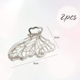 thumbnail image 2 of Pinzas para el pelo de mariposa, 2 piezas de pinzas para el pelo antideslizantes, pinzas para el pelo de metal elegantes y hermosas, pinzas para el pelo grandes para mujeres y niñas Pinza para el pelo JFHHH pequeña, 2 of 5