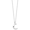 thumbnail image 3 of Sentimental Expressions  Sterling Silver Rhodium-plated Antiqued Quarter Moon Ash Holder 18 Inch Necklace, 3 of 5