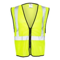 Kishigo - Zippered Mesh Economy Class 2 Vest - 1547-1548 - Lime - Size: S/M