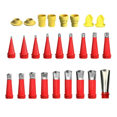 

AQITTI Household Tools Integrated Rubber Nozzle Tool Kit 2024 New Various Sizes Cartridge Tips Transparent Silicone Covers Silicone Pointed Cartridge Tips Home Decoration