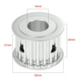 thumbnail image 5 of Uxcell 20 Teeth 14mm Bore 5mm Pitch Aluminum Timing Belt Pulley for 20mm Belt, 5 of 5