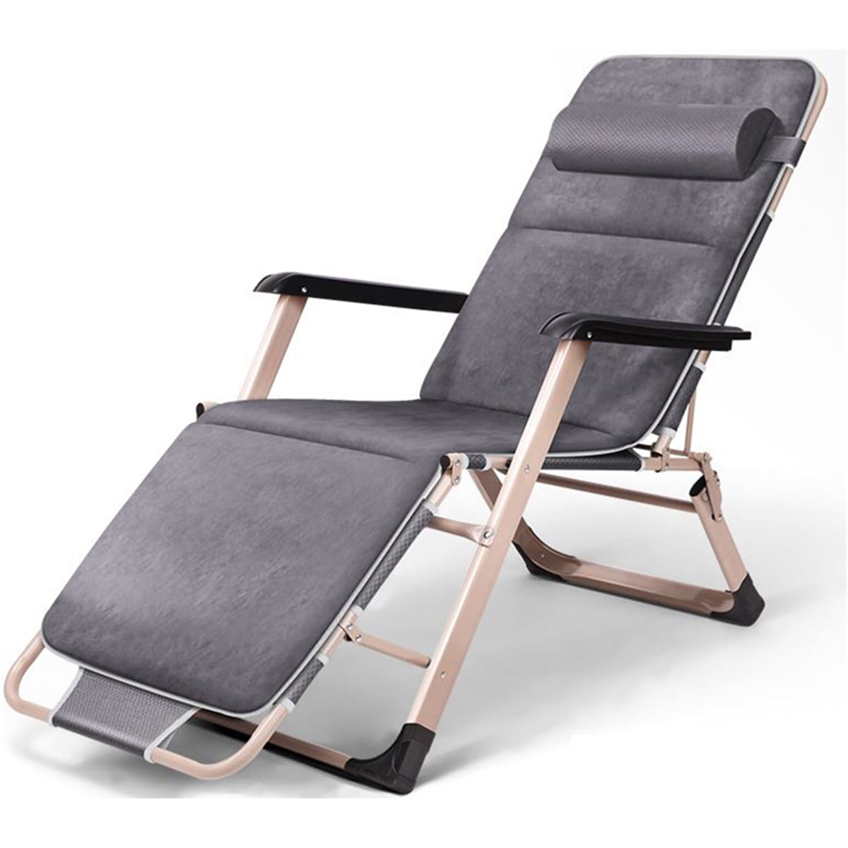 Details about / Outdoor Folding Reclining Beach Sun Patio Chaise Lounge Chair Pool Lawn Lounger