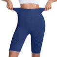 thumbnail image 4 of Only Moment Linerless Relaxed Casual Shorts for Women Nylon,Spandex Stretch Ankle Sweatpants for Golf, Athletic, Lounge, Travel, Work Yoga Shorts Navy,3XL, 4 of 4