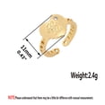 thumbnail image 2 of Anillo De Corazón De Amor Retro De Moda Para Mujer, Anillo De Dedo Abierto, Joyería, Accesorios Minimalistas, Regalo Cateissary AP006070-00, 2 of 6