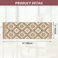 thumbnail image 5 of 2'x6' Runner Rugs for Hallway, Machine Washable Non-Slip Carpet, Soft Faux Wool Low Pile Moroccan Farmhouse Western Rug, Camel, 5 of 5