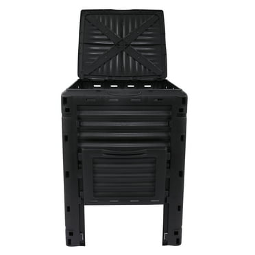 Compost Bin, 80 Gallon (300 L) Large Outdoor Composting Box Grass Food Trash Composter Barrel for Garden Yard, Easy Assembly