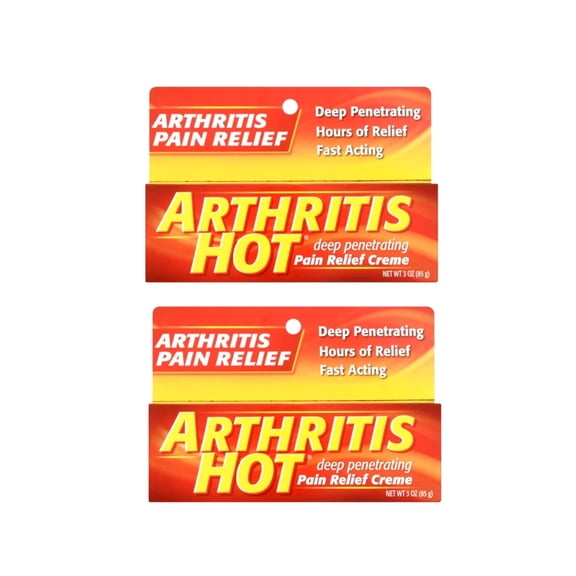Arthritis Hot Pain Relief Creme 3 oz (Pack of 2)