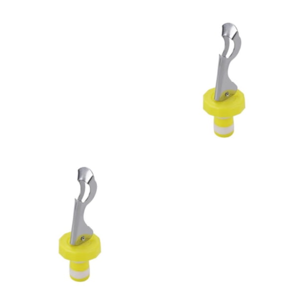 Injueey Disfrute de su vino favorito en cualquier momento y en cualquier lugar con copas de vino Tamaño portátil Copas de vino de plástico amarillo y blanco 1 2Conjunto