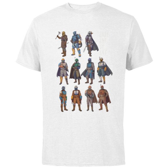 Star Wars The Mandalorian Bounty Hunters This is the Way - Short Sleeve Cotton T-Shirt for Adults - Customized-White