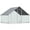Silver#2, variant on Pet Playpen Dog Kennel Outdoor for Large and Medium Dogs, 9.3' x 4.6' x 5.2',Guinea Pig Cage