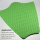 thumbnail image 4 of Soidarity Almohadilla de tracción para cubierta de Surf, alfombrilla para surf con adhesivo fuerte, tabla de surf EVA para exteriores, ahuecada para Deportes acuáticos Verde Soidarity OD031706-02B, 4 of 6