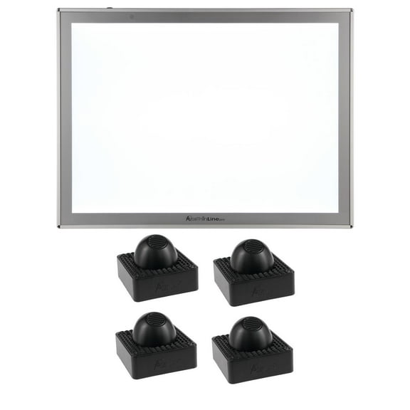 Acurit Thin Line Light Box Tracing Tablet for Artist, Cartoonist, Animation, Drawing, Sketching- Adjustable LED Brightness Levels - Includes Upsyde Leaning Angle Pucks - Tablet Size 17 x 24