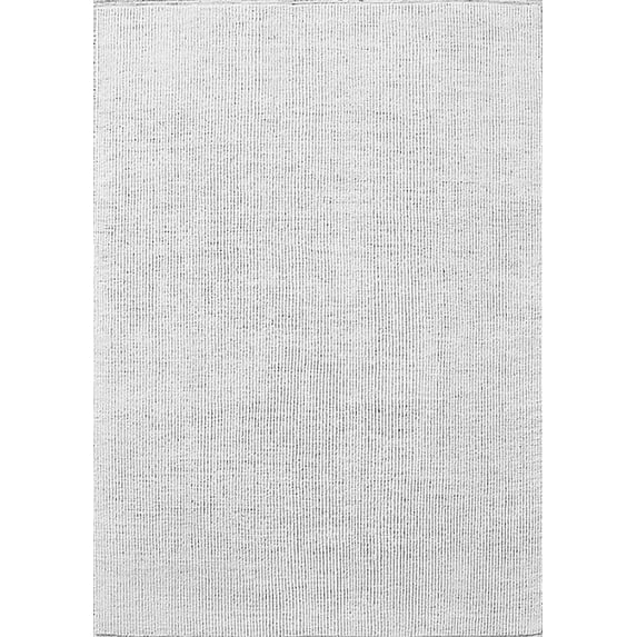 Ahgly Company Indoor Rectangle Solid Gray Modern Area Rugs, 8' x 12'