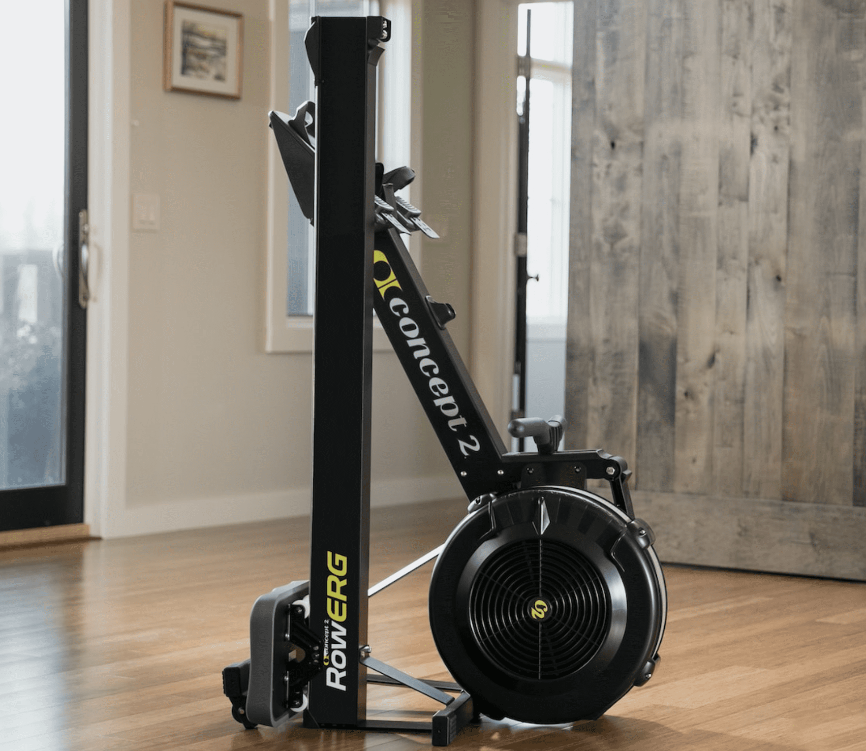 Concept2 RowErg Indoor Rowing Machine with Tall Legs - PM5 Monitor, Device Holder, Adjustable Air Resistance, Easy Storage