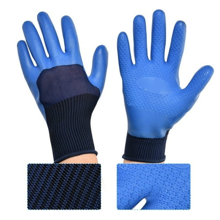 

ACOUTO Anti-slip Latex Labor Protection Work Gloves Wear Resistance Waterproof Safety Gloves Waterproof Safety Gloves Labor Protection Gloves