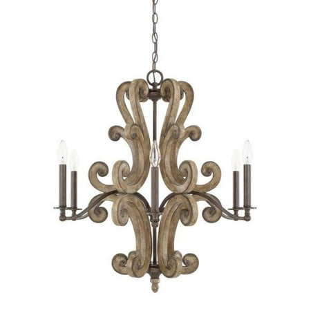 Renaissance 6 Light Oval Chandelier - Capital Lighting Renaissance - Six Light Chandelier, Renaissance Finish
