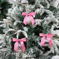 thumbnail image 4 of Lazos de satén trenzado LIZLOVESS, rosa intenso, 3.5 pulgadas, paquete de 50, 4 of 9
