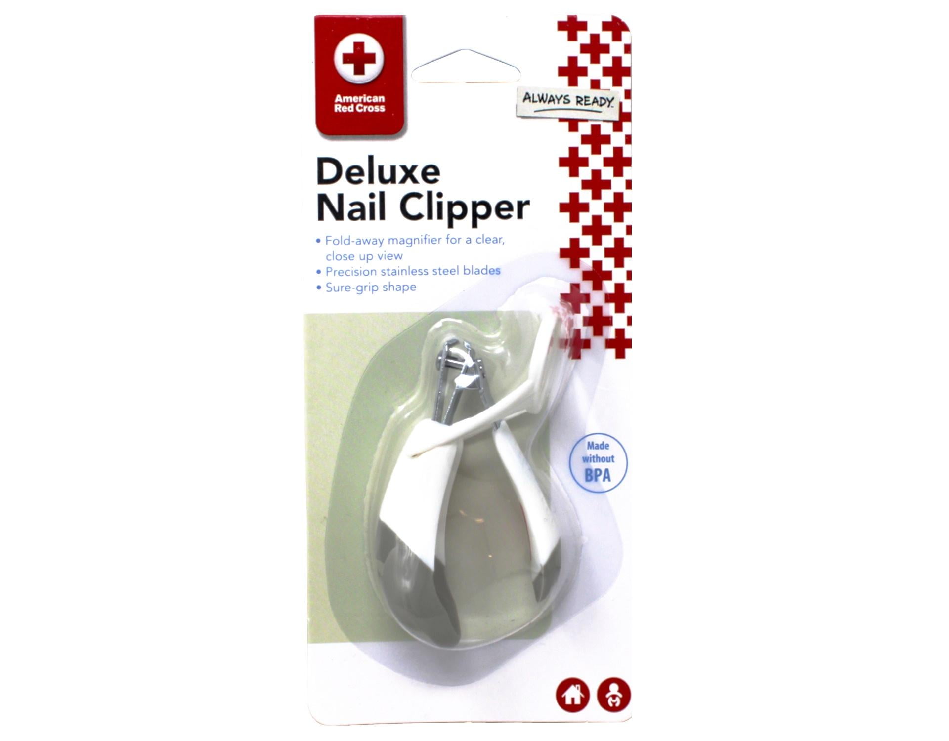 The First Years American Red Cross Deluxe Baby Nail Clippers with Magnifier, Infant Nail Clippers - 5 Pack