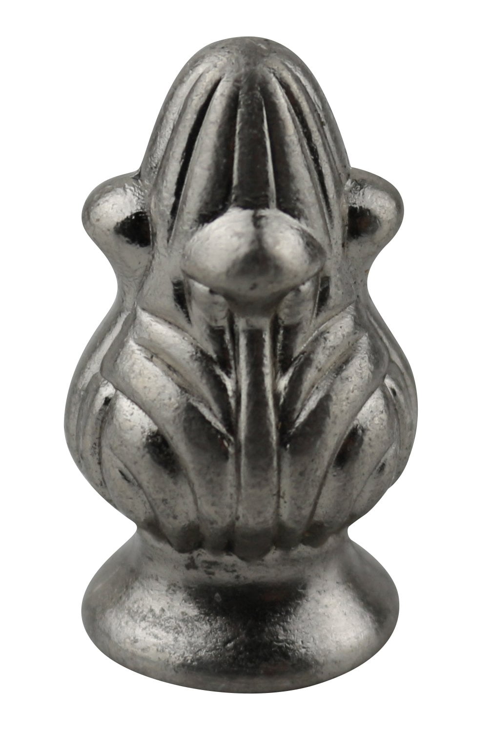 Urbanest Rothwell Lamp Finial, 1 5/16" Tall, Brushed Nickel, Single