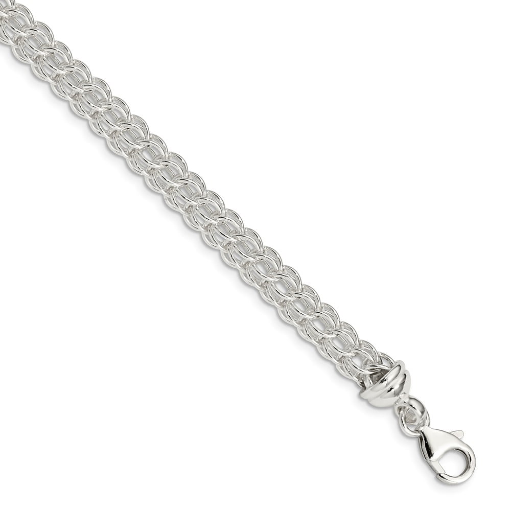 with Secure Lobster Lock Clasp 14mm Solid 925 Sterling Silver Bracelet